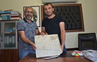 Kızılırmak kenarında bulunan kitabe müzeye teslim...