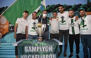 Kocaelispor’un şampiyonluk kupası Başiskele’de...