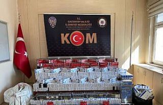 Konfeksiyon atölyesine kaçak sigara operasyonu