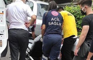 Kontrolünü kaybettiği motosikletiyle yola savrulan...