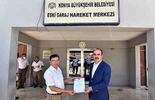 Konya Büyükşehir toplu ulaşım çalışanları...