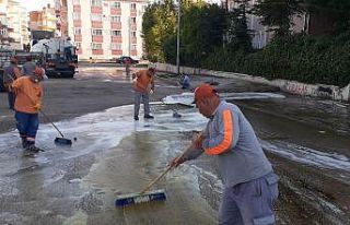 Kurban kesim alanları temizlendi, Sincan’da dip...