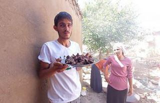 Kurbanlar kesildi ilk etler pişmeye başladı