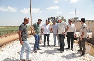 Kuş yol yapım çalışmalarını yerinde inceledi