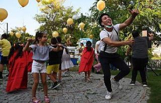 Kuşadası’nda çocuklar gönüllerince eğlendi