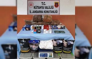Kütahya’da kaçak tütün ve sigara operasyonu