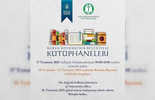 Kütüphanelerde bayram molası