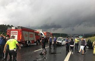 Kuzey Marmara Otoyolunda zincirleme kaza: 1’i çocuk...