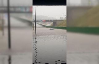 Litvanya’nın başkenti Vilnius’ta sağanak yağışlar...