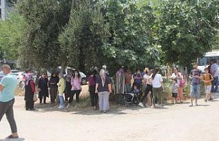 Mahallede bebek gömüldü paniği