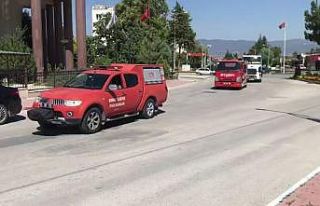 Manavgat’ta devam eden yangın için Burdur’dan...