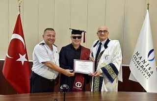 Manisalı gazi, çocukluk hayalini gerçekleştirdi