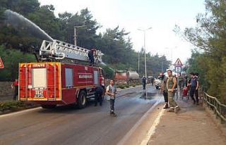 Marmaris-İçmeler karayolu trafiğe kapatıldı