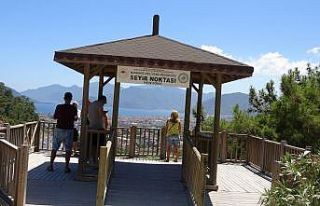 Marmaris’e gelmeden tepeden baktılar