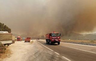 Mersin-Antalya yolu kapandı, yangın yerleşim yerlerini...