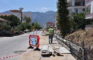 MESKİ, Bozyazı’da yağmur suyu hattı çalışmalarına...