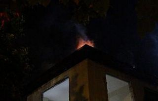 Metruk binada çıkan yangın paniğe sebep oldu