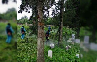 Mezarlıklarda Kurban Bayramı temizliği