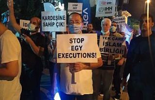 Mısır Başkonsolosluğu önünde idam karşıtı...