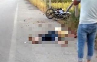 Motosiklet sürücüsü kazada hayatını kaybetti