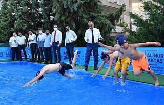 Mudanya’da olimpik yüzme havuzu martılara kaldı