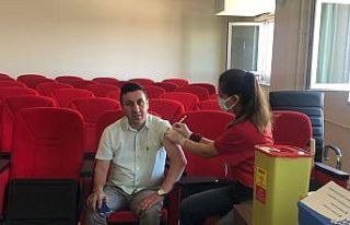 Muş Özel İdare personeli aşılandı