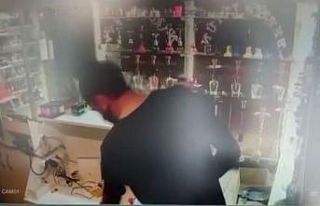 Müşteri gibi girdiği iş yerinden saniyeler içinde...