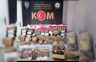 Nazilli’de çok sayıda kaçak sigara ele geçirildi