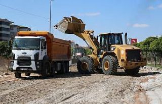 Nevşehir’de 62. sokakta altyapı ve üstyapı çalışmaları...