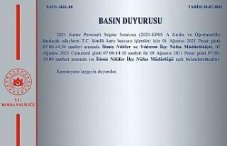 Nüfus müdürlükleri hafta sonu açık