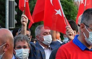 Nursaçan, Demokrasi Yürüyüşüne katıldı