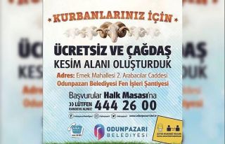 Odunpazarı Belediyesi’nden ücretsiz kurban kesim...