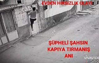Örümcek adam gibi tırmanarak girdiği evden valiz...