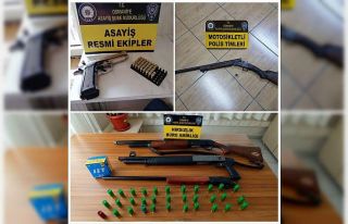 Osmaniye’de şok uygulamalarda 5 silah ele geçirildi
