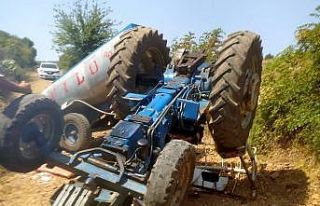 Osmaniye’de traktör devrildi, baba ve oğlu yaralandı