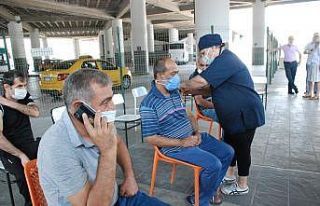 Otogarda seyahat ve aşı hareketliliği