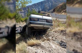 Otomobil şarampole yuvarlandı: 2 yaralı