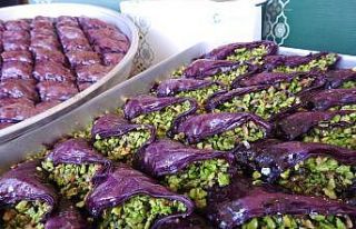 (ÖZEL) Şeker hastalarına özel mor baklava