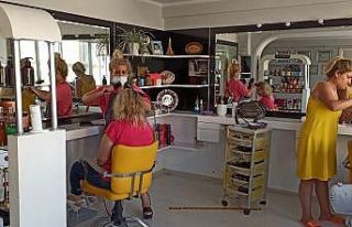 Pandemiden çıkan berberlere bayram ilaç oldu