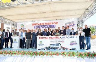 Rıdvan Mertöz ortaokulu temel atma töreni yapıldı