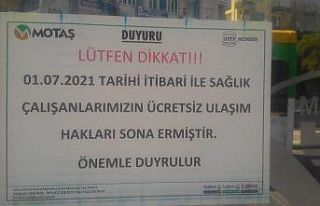Sağlık çalışanlarının ücretsiz ulaşım hakları...