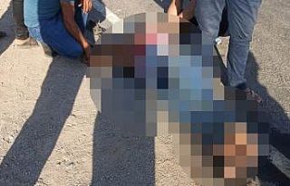 Şahsa çarpıp kaçan sürücü olay yerinde aracının...