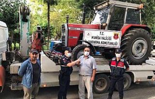 Salihli’den çalınan traktör Kırkağaç’ta...