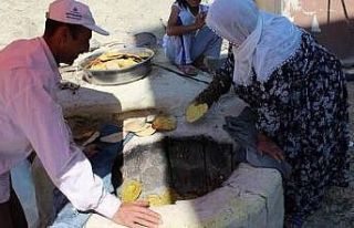 Samsat’ta bayram taplaması yapılıyor