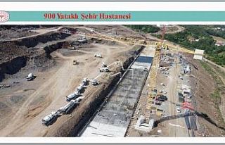 Samsun Şehir Hastanesi’nin yüzde 6’sı tamamlandı