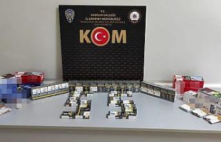 Samsun’da 2 bin 320 adet doldurulmuş sigara ele...
