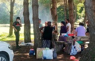 Samsun’da jandarma ekipleri ormanda denetim yaptı