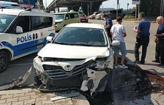 Samsun’da kavşakta kaza: 2 yaralı
