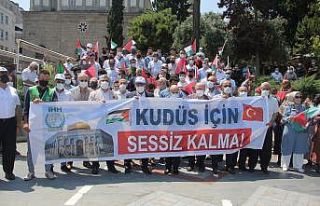 Samsun’da Kudüs için eylem