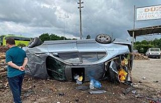 Samsun’da otomobil takla attı: 1 yaralı